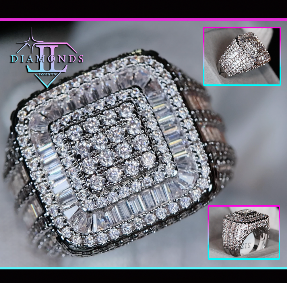 mens big iced out ring