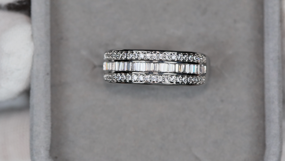 Baguette Diamond Wedding Band