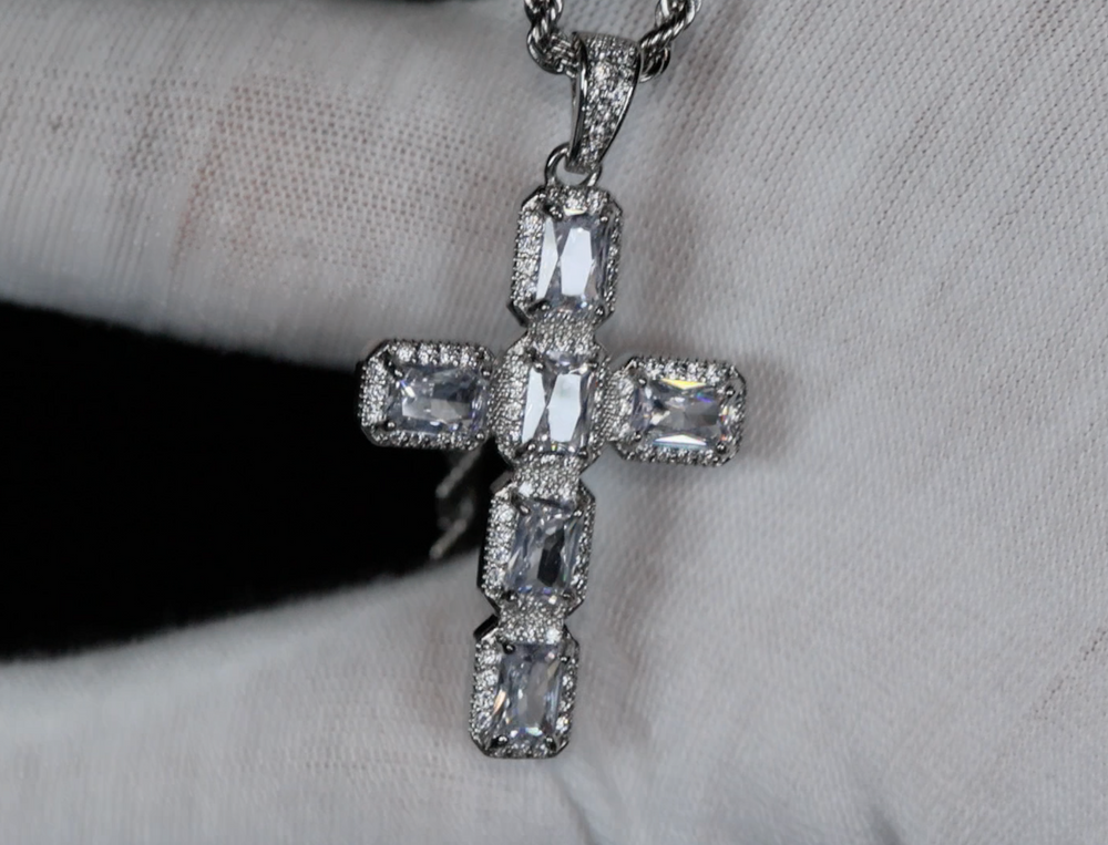 Cross Pendant and Necklace