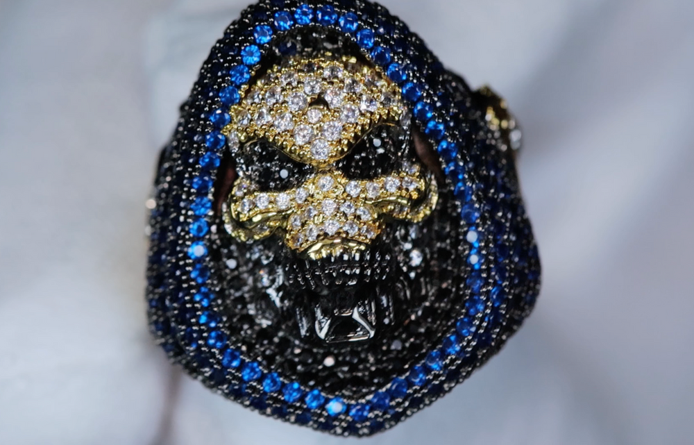 Iced Out Skull Ring