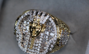 Iced Out Pharaoh Ring