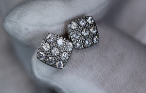 Womens Diamond Ear Studs