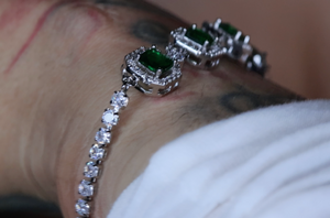 Green Diamond Bracelet