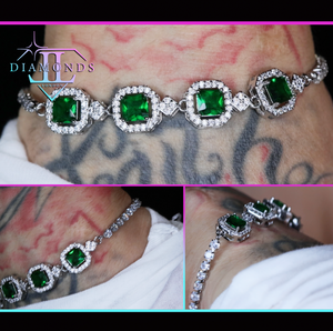 Green Diamond Bracelet