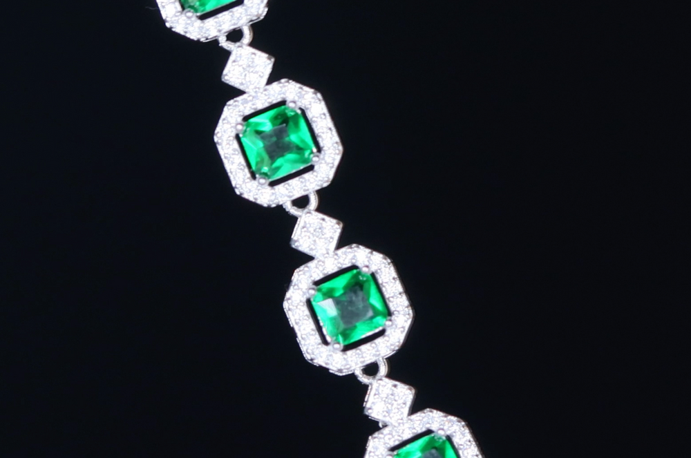 Green Diamond Bracelet