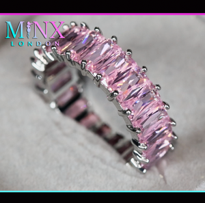 Pink Diamond Heart Ring