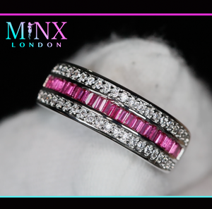 Mens Pink Diamond Ring