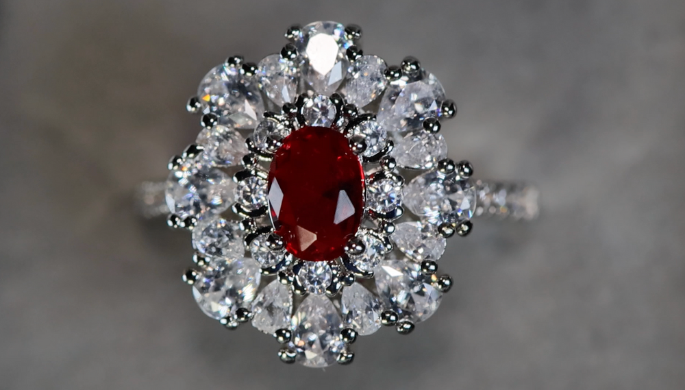 
            
                Load image into Gallery viewer, Ruby Engagement Ring
            
        