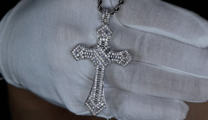 Big Iced Out Cross Pendant