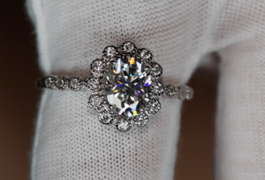 Moissanite Engagement Rings | Oval Moissanite Rings