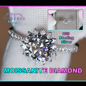 Womens Lab Diamond Ring