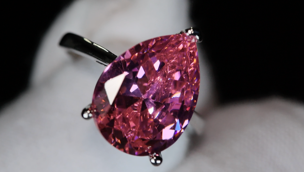 Big Pink Diamond Ring