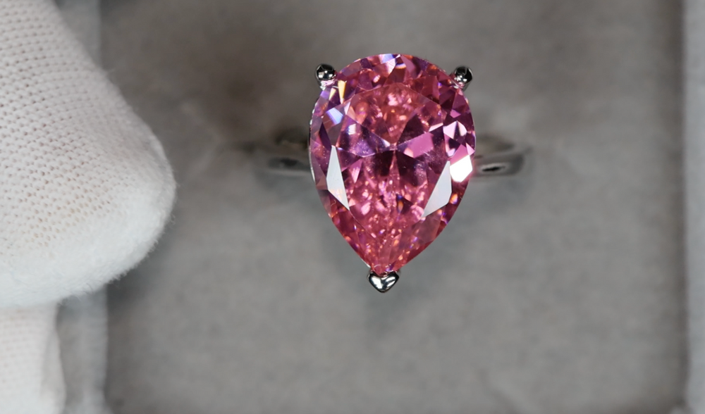 Big Pink Diamond Ring