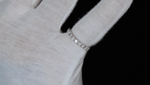 Womens Moissanite Ring | Moissanite Diamond Wedding Band