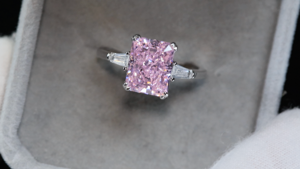 
            
                Load image into Gallery viewer, Pink Lab Grown Diamond Ring
            
        