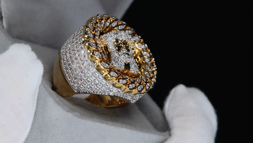 Iced Out Jesus Ring