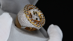 Iced Out Jesus Ring