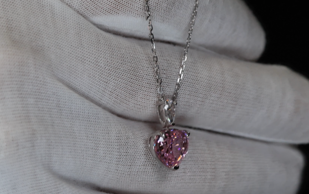 
            
                Load image into Gallery viewer, 5.0 Carat Pink Diamond Heart Pendant | Pink Diamond Pendant
            
        