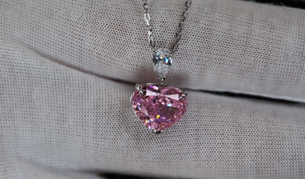 
            
                Load image into Gallery viewer, 5.0 Carat Pink Diamond Heart Pendant | Pink Diamond Pendant
            
        