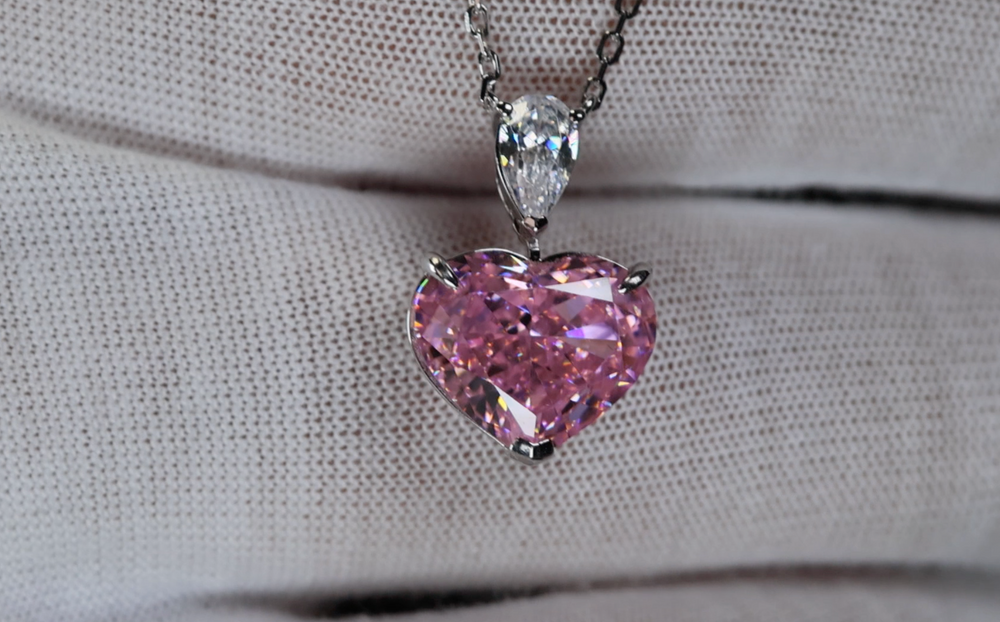 
            
                Load image into Gallery viewer, 5.0 Carat Pink Diamond Heart Pendant | Pink Diamond Pendant
            
        