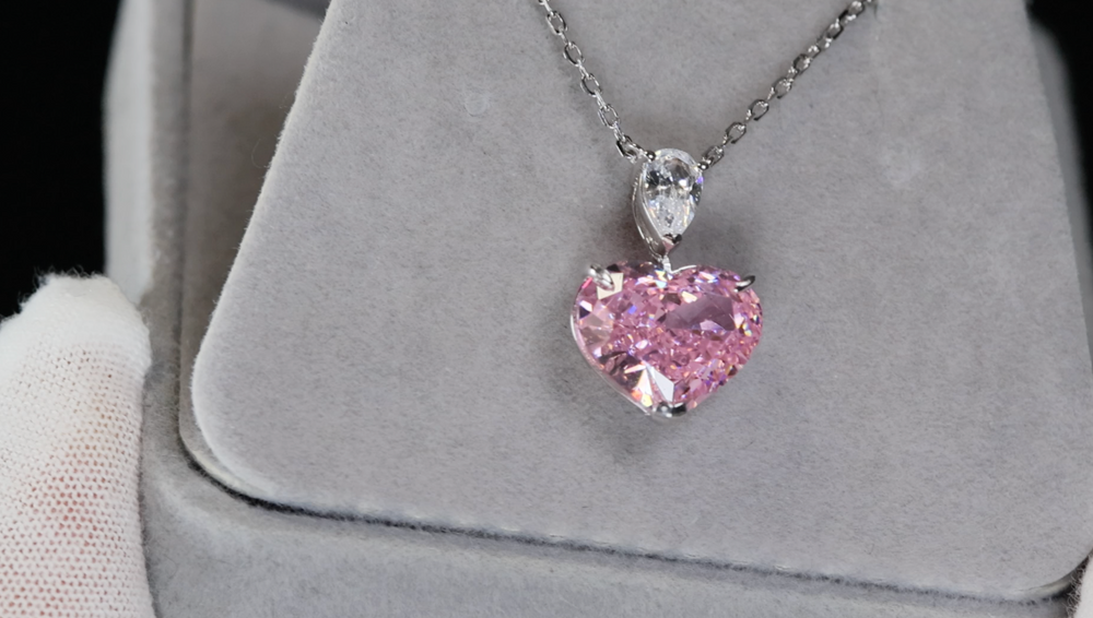 
            
                Load image into Gallery viewer, 5.0 Carat Pink Diamond Heart Pendant | Pink Diamond Pendant
            
        