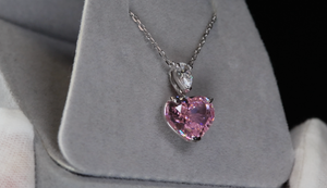 5.0 Carat Pink Diamond Heart Pendant | Pink Diamond Pendant