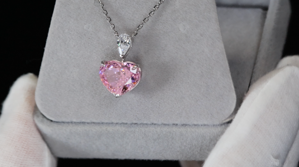 
            
                Load image into Gallery viewer, 5.0 Carat Pink Diamond Heart Pendant | Pink Diamond Pendant
            
        
