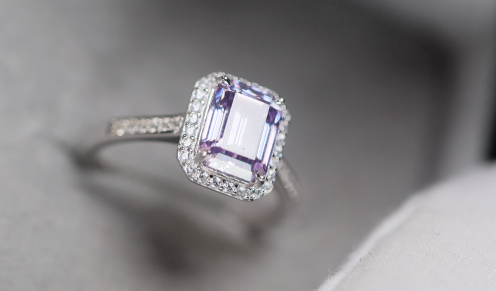 Purple Moissanite