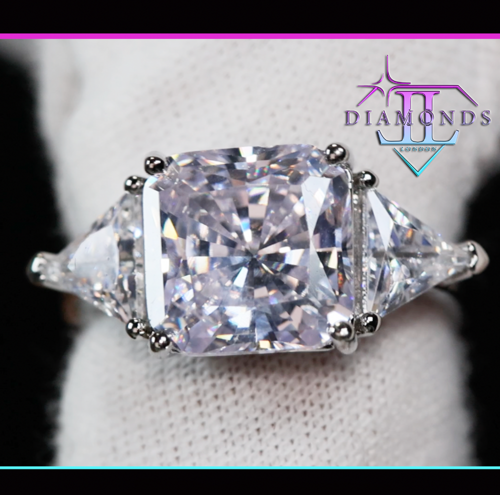 Three Stone Diamond Engagement Ring