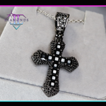 Black Diamond Cross Pendant