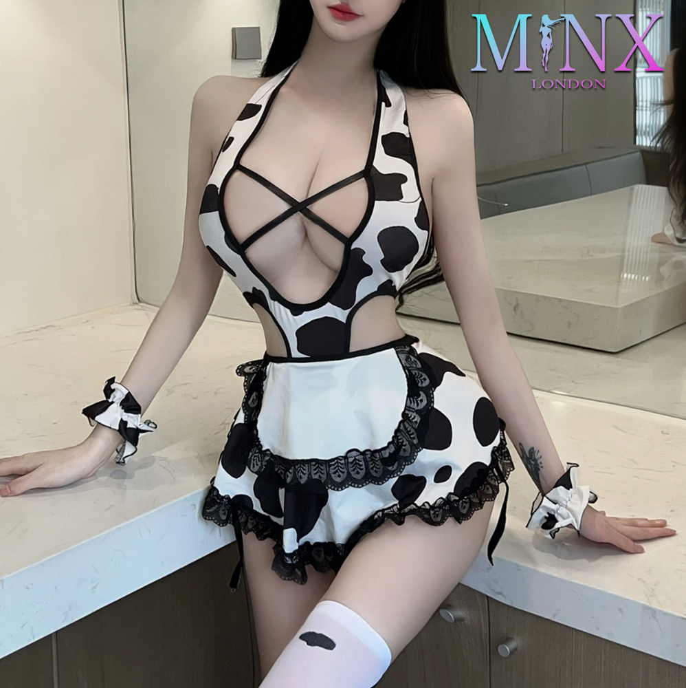 Cow Print Cosplay Lingerie