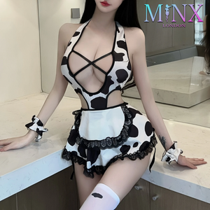 Cow Print Cosplay Lingerie