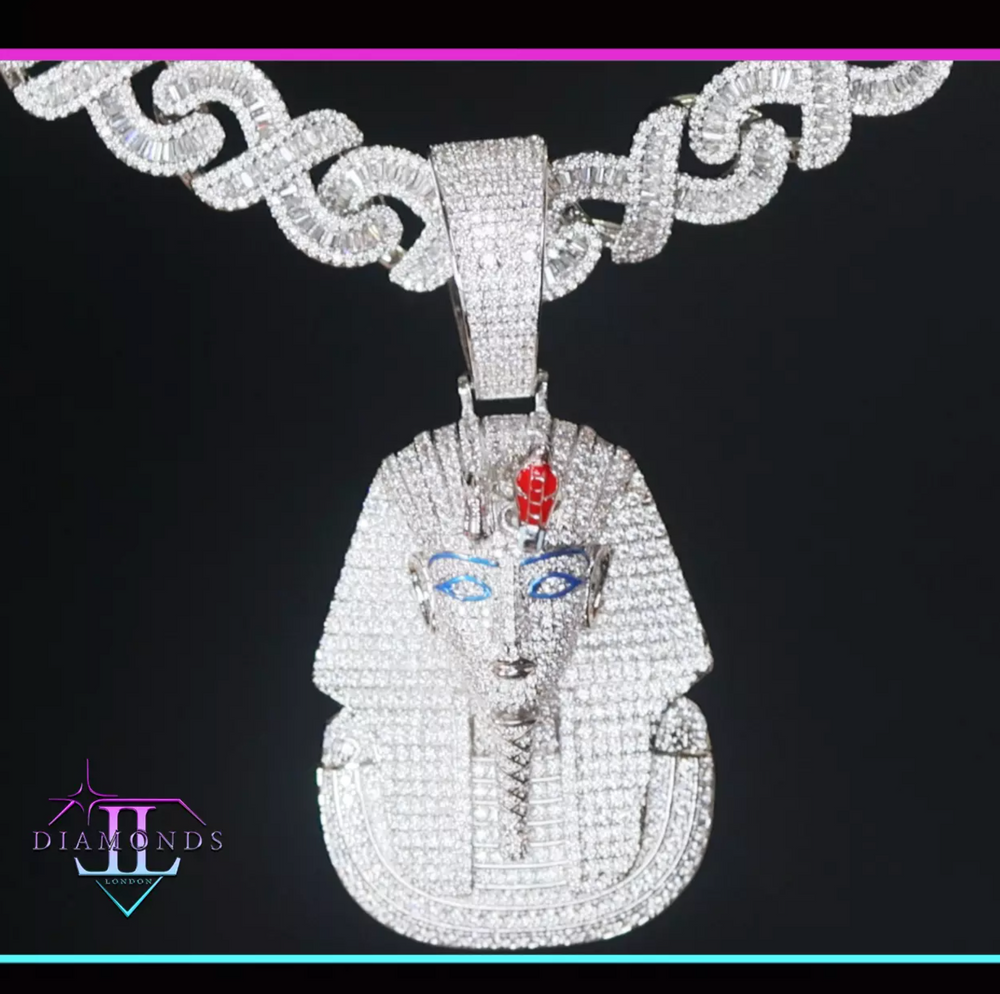 iced out pharaoh pendant