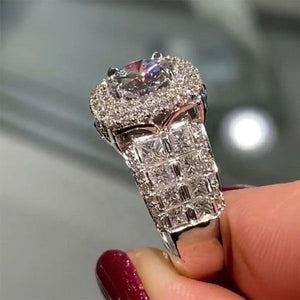 Promise Ring | Womens Ring | Princess Cut Diamond Engagement Ring