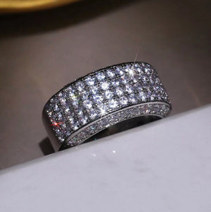 Promise Ring | Mens Wedding Ring | Womens Ring | Eternity Ring Diamond | Iced Out Ring | Pavé Ring | Diamond Wedding Band | Eternity Ring