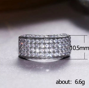 Promise Ring | Mens Wedding Ring | Womens Ring | Eternity Ring Diamond | Iced Out Ring | Pavé Ring | Diamond Wedding Band | Eternity Ring