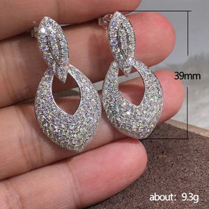 Diamond Hoop Earrings | Hoop Earrings | Womens Diamond Earrings | Hoop Earrings with Diamonds | Womens Earrings | Dangle Earrings