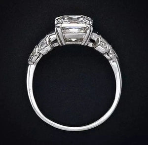 Blue diamond ring