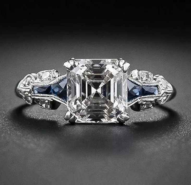 
            
                Load image into Gallery viewer, Blue diamond ring
            
        