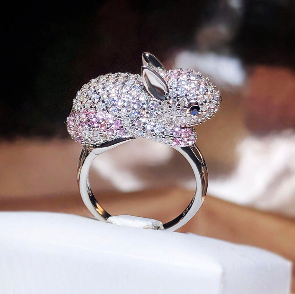 Diamond Rabbit Ring