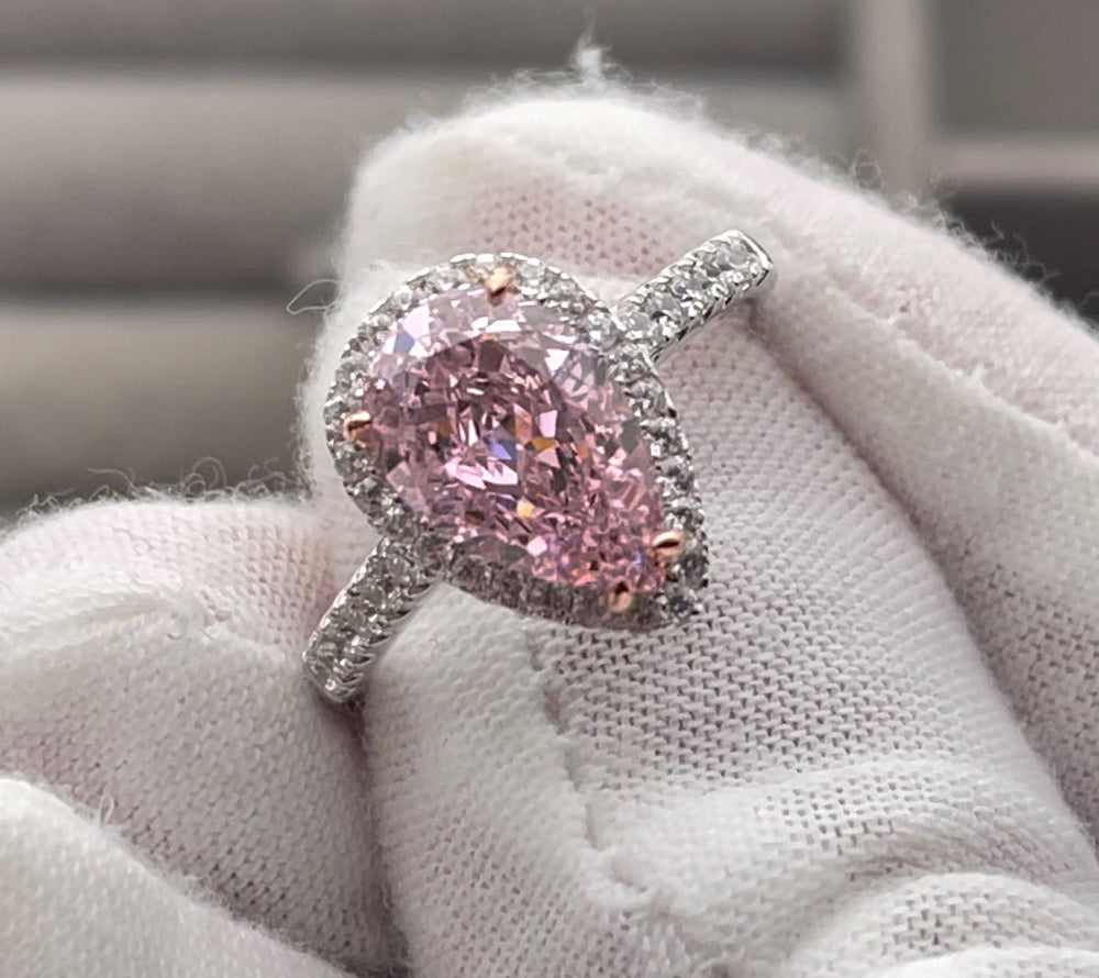 Pink Diamond Engagement Ring