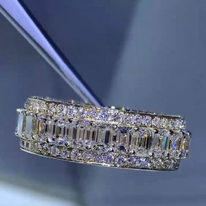 Baguette Ring | Eternity Ring | Womens Wedding Band | Diamond Ring