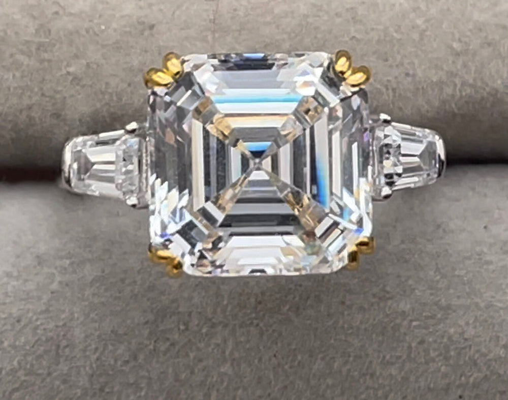 Asscher Diamond Ring