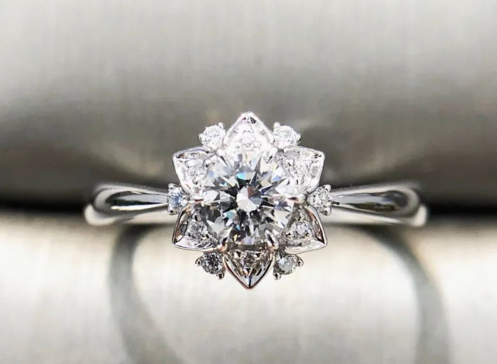 Diamond Snowflake Ring | Snowflake Ring | Charm Ring | Star Ring | Diamond Star Ring | Charm Ring | Flower Ring | Diamond Flower Ring