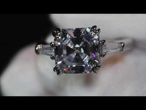 
            
                Load and play video in Gallery viewer, Asscher Diamond Ring | Asscher Cut Diamond Engagement Ring
            
        