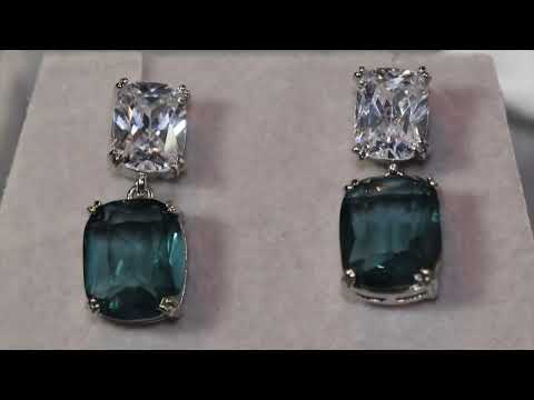 
            
                Load and play video in Gallery viewer, Teal blue diamond earrings | Green Diamond Earrings | Blue Diamond Earrings
            
        