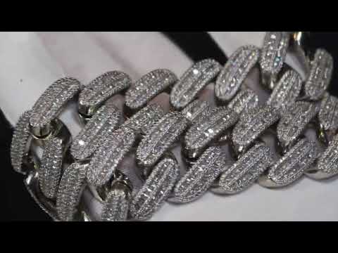 
            
                Load and play video in Gallery viewer, Baguette Diamond Cuban Link Chain
            
        