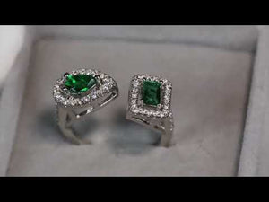 
            
                Load and play video in Gallery viewer, Green Diamond Ring | Green Pear Cut Diamond Ring
            
        