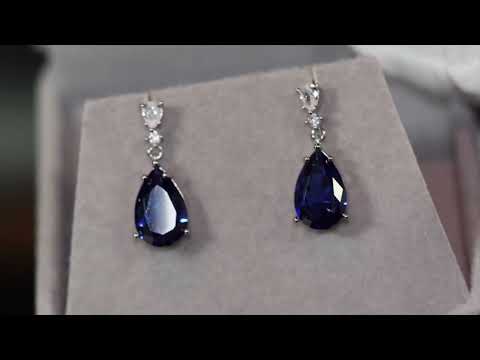 
            
                Load and play video in Gallery viewer, SAPPHIRE BLUE EARRINGS | BLUE DIAMOND EARRINGS
            
        