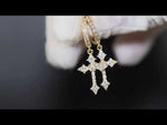 Mens Gold Cross Earrings | Cross Earrings Men | Diamond Cross Earrings | Womens Cross Hoop Earrings | Gold Cross Earrings | Iced Out Earrings